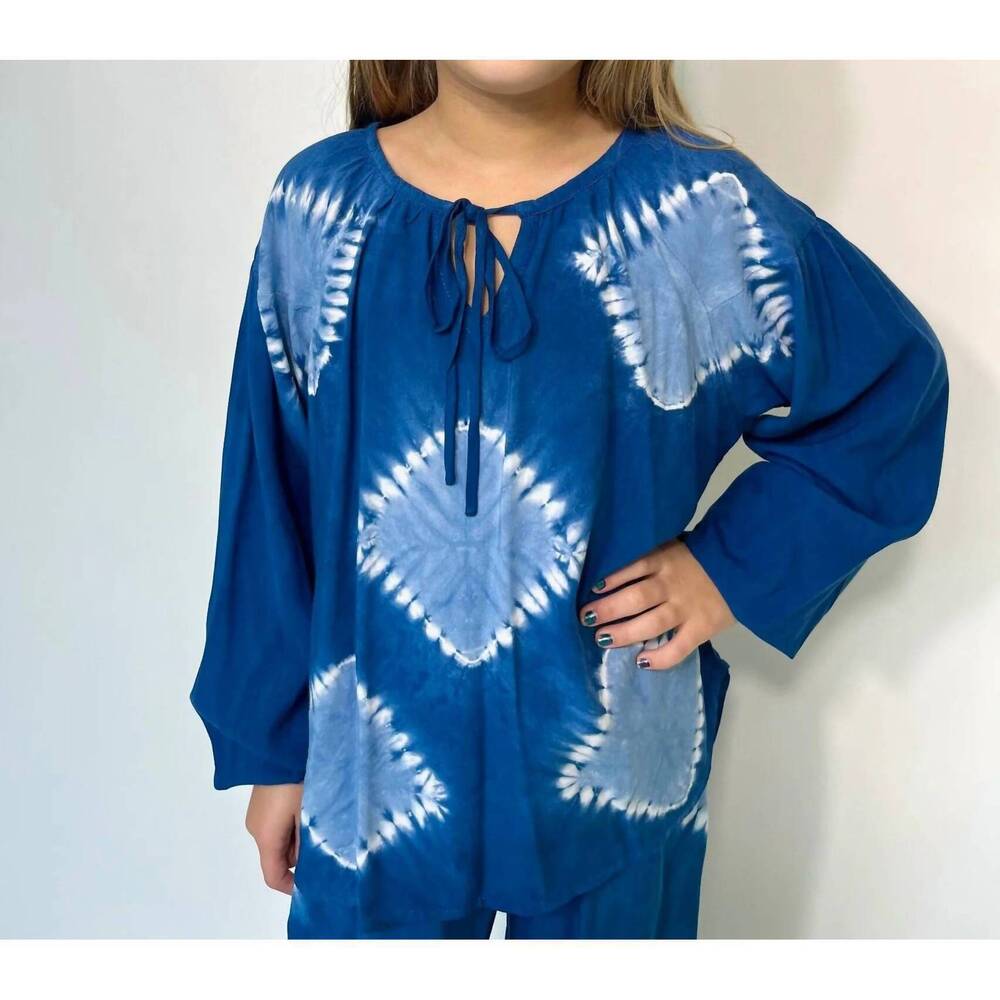 NEW SKEMO girls' nassau tunic top in indigo